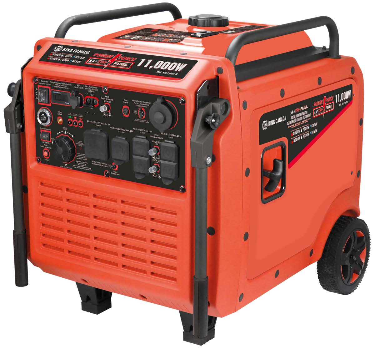 11,000W TRI-FUEL DIGITAL INVERTOR GENERATOR