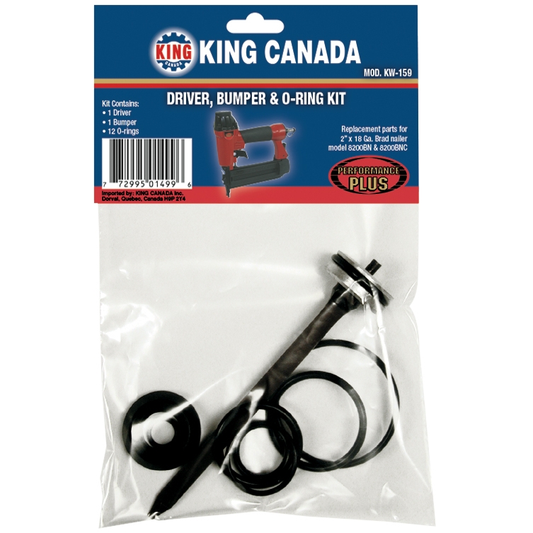 DRIVER, BUMPER, O-RING KIT FOR 8200BN & 8200BNC