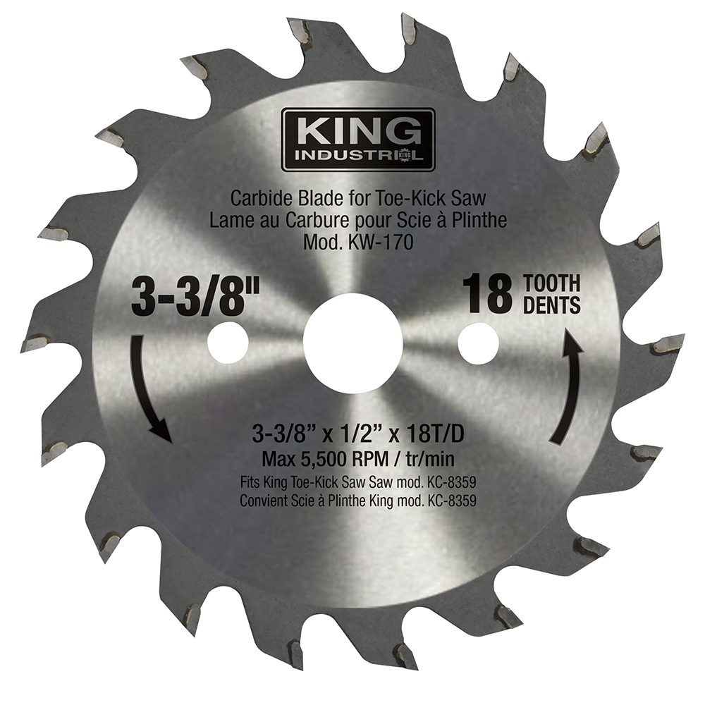 3-3/8''-18 T CARBIDE BLADE FOR TOE-KICK SAW