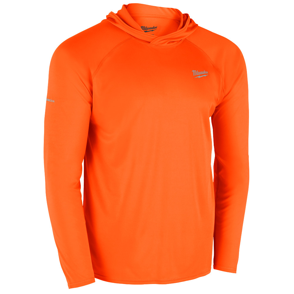 WORKSKIN™ Hooded Sun Shirt - Orange - XLarge