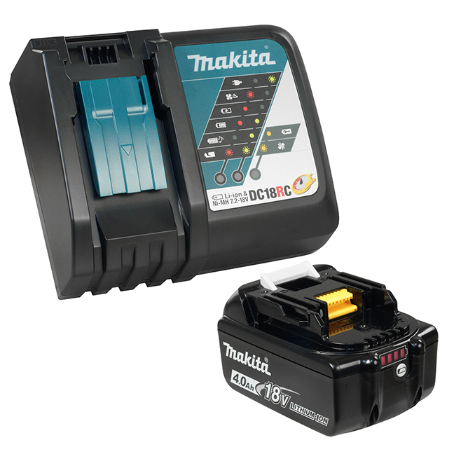 Makita 18V (4.0 Ah) Li-Ion Battery & Rapid Charger Kit