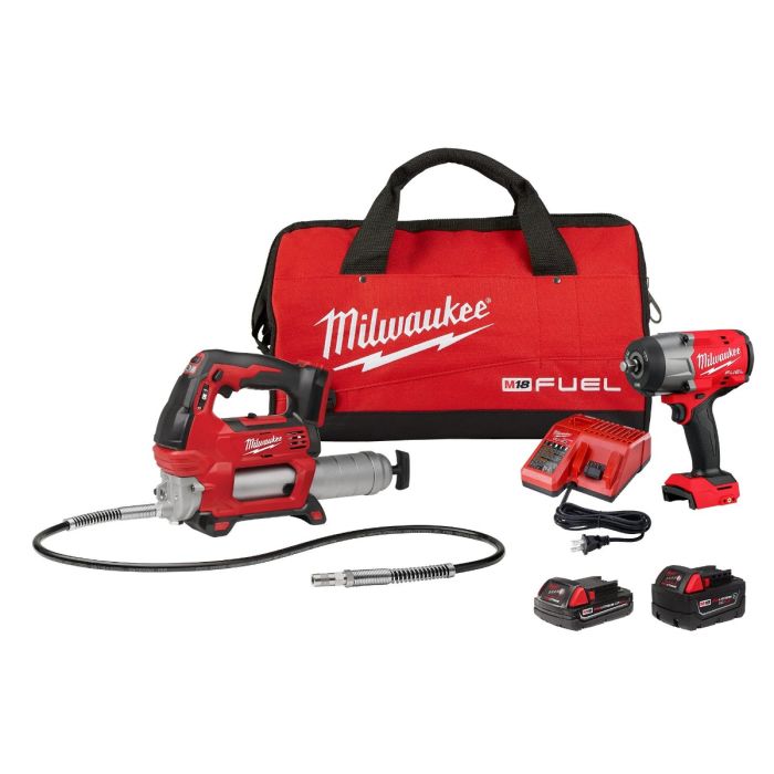 M18 FUEL™ 1/2" HTIW w/ Friction Ring & Grease Gun Combo Kit