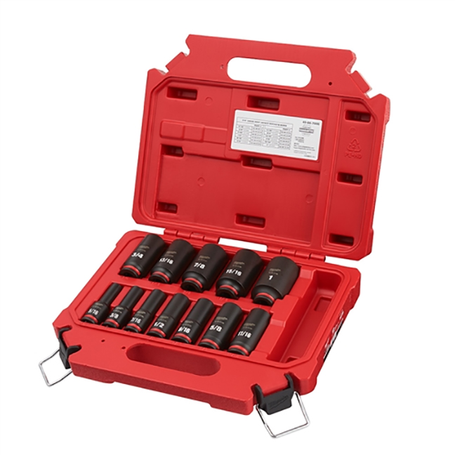 12PC SHOCKWAVE Impact Duty™ 3/8" Drive SAE Deep 6 Point Socket Set