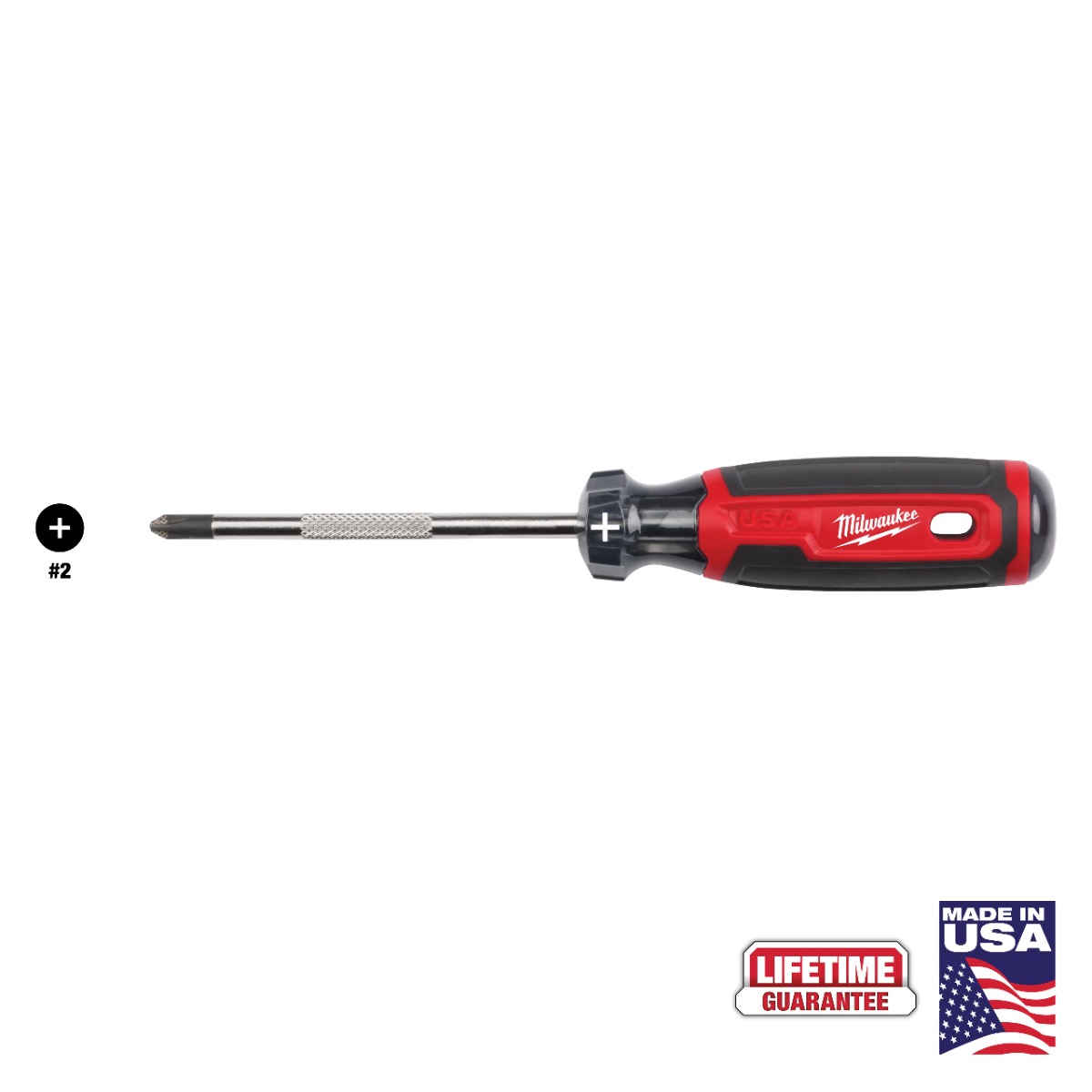 #2 Phillips 4" Cushion Grip Screwdriver (USA)
