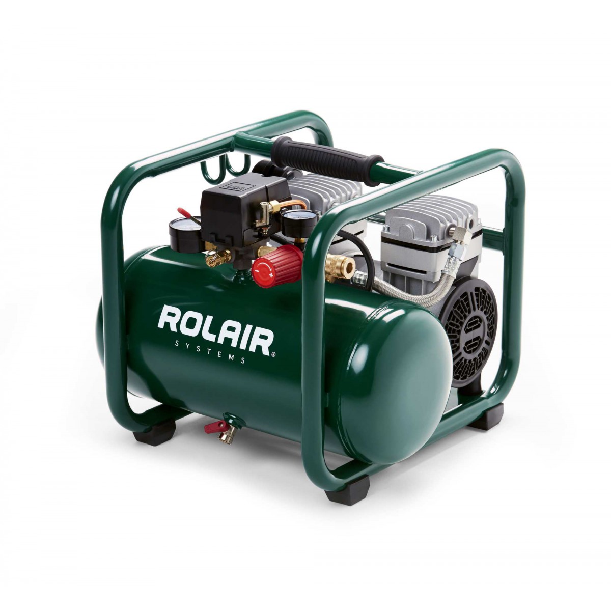 super-quiet oilless air compressor