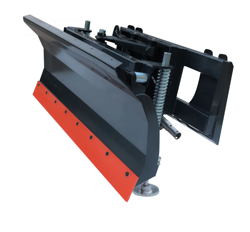 72" Skid Steer Dozer Blade Snow Pusher, Bolt-On Cut Edge, Skid Shoes, Left & Right