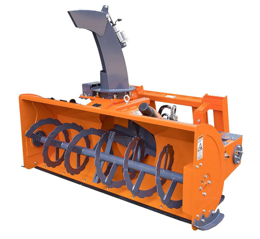 84" Skid Steer Snow Blower 45-75 HP Loader Required, 24" Diameter Impeller, 360° Motor Driven Snow Chute