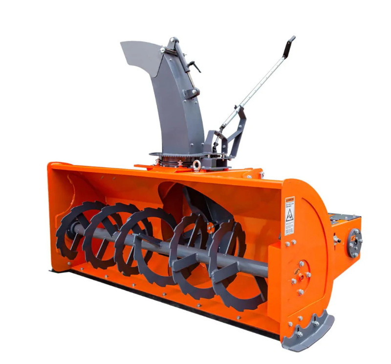 84" 3-Point Hitch Snow Blower, 25-90 HP, 24" Diameter Impeller, 360° Snow Chute, CAT 1 & CAT 2 Suspension