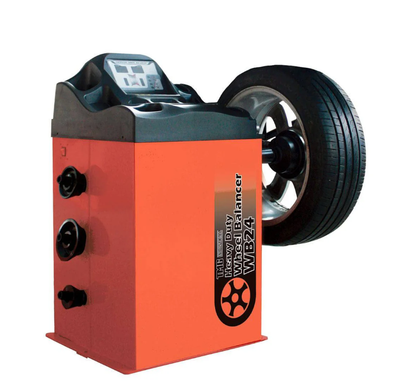 Self-Calibrating Wheel Balancer, 10"-24" Rim, Computerized, 220 RPM, +/- 1 g of Accuracy, ALU Balancing Modes