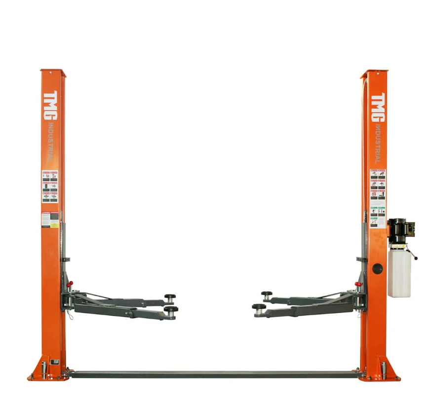 Two-Post Auto Lift, 10,000 lb Capacity with Floor Plate & Dual Lock for Shop & Garage 