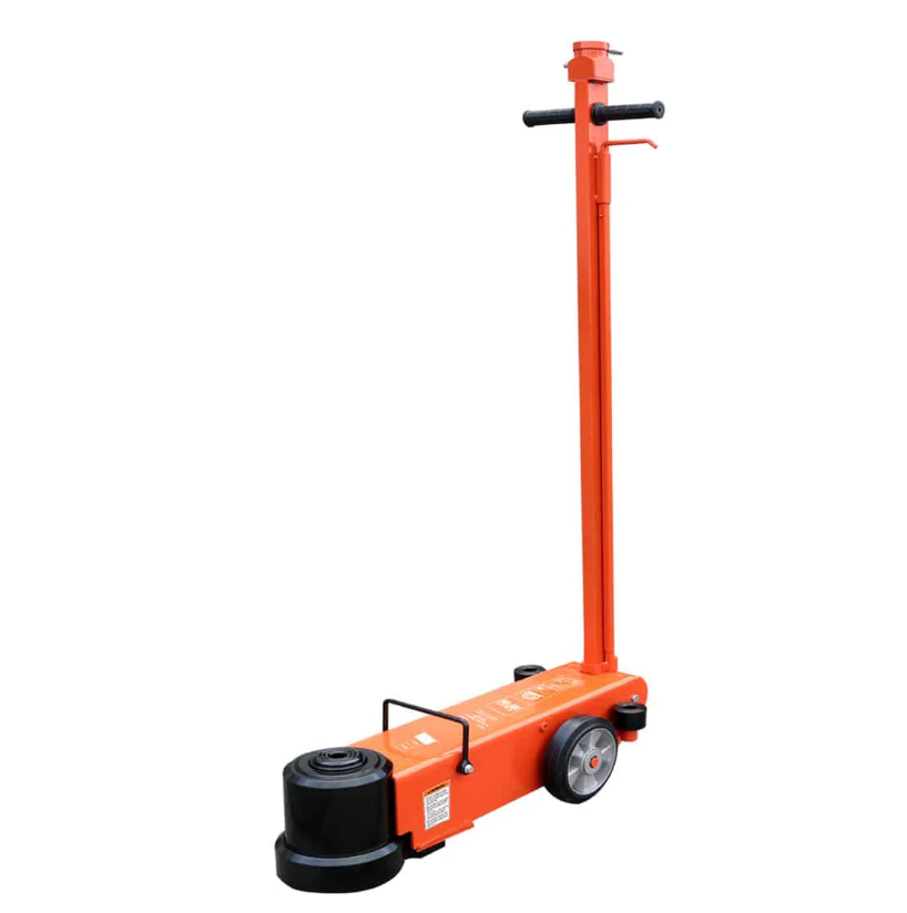 80 Ton Air Hydraulic Two Stage Truck Jack, 50 Ton Self-Retracting Ram, Adjustable 90°-180°