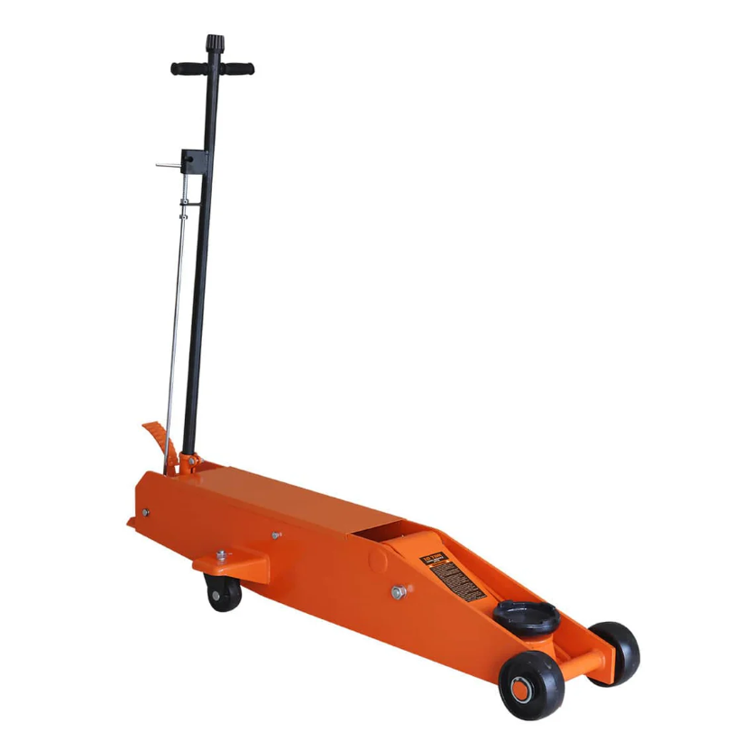 20 Ton Long Reach Chassis Service Jack, Twin Pistons, 9" Ground Clearance, 360° Pivot