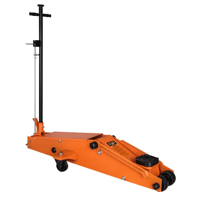 15 Ton Long Reach Chassis Service Jack, Twin Pistons, 9" Ground Clearance, 360° Pivot