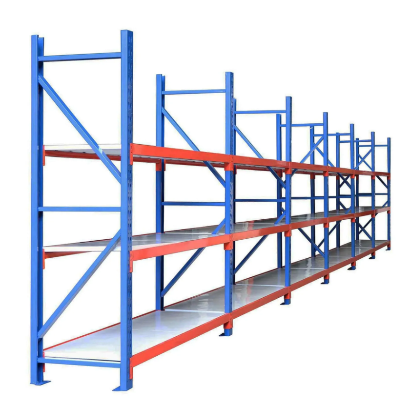 39’ Metal Garage/Workshop Storage Shelves, Heavy-Duty Steel Frames, 700 lb Shelf Capacity, Shop Organization
