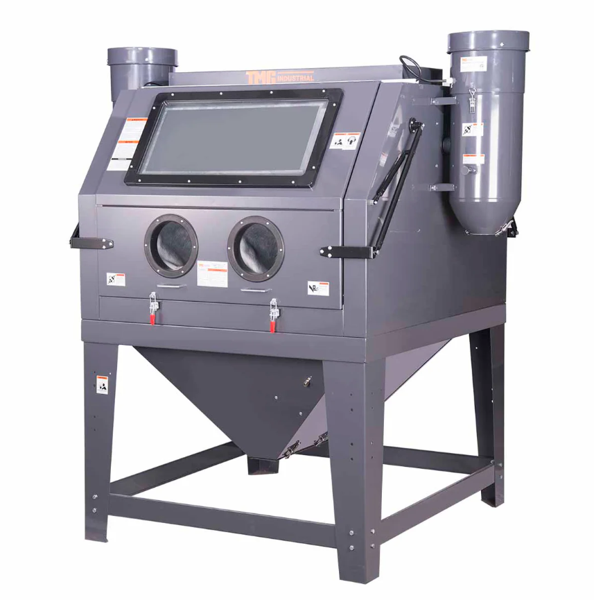 320 Gallon/1200L Commercial Cabinet Sandblaster, Dual Station Back to Back, Vacuum System, Oversized Windo
