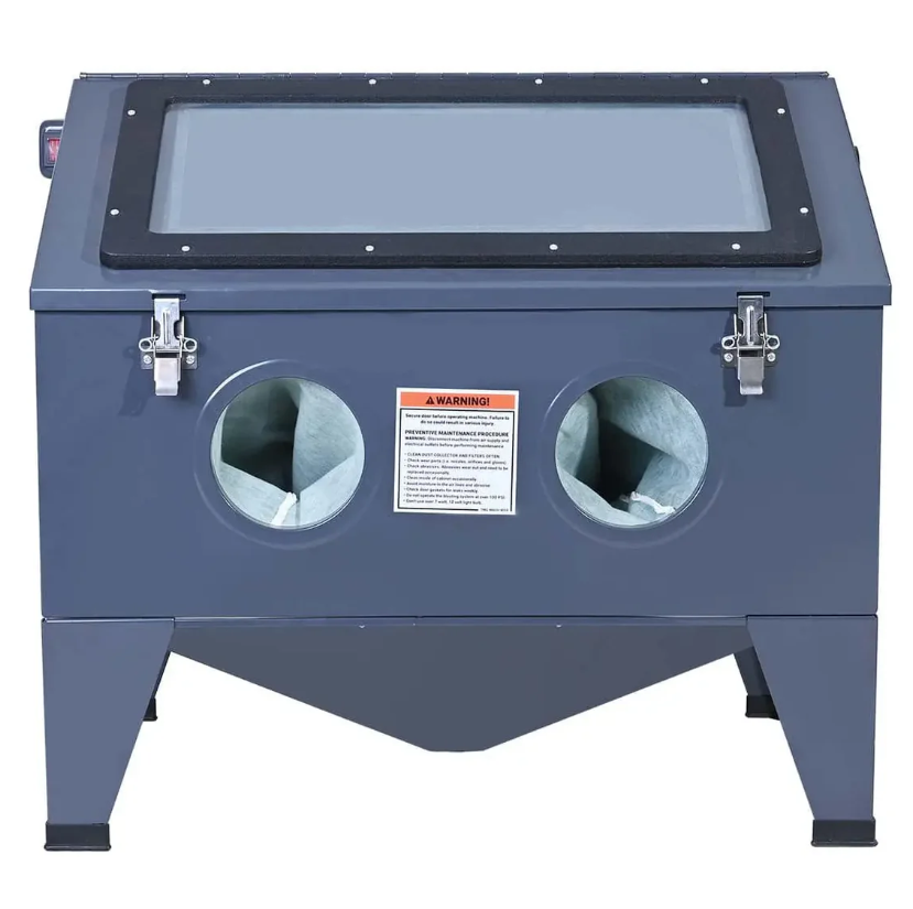 50 Gallon/190L Top-Open Bench Top Abrasive Sandblaster w/View Window, 115 PSI, 15 CFM