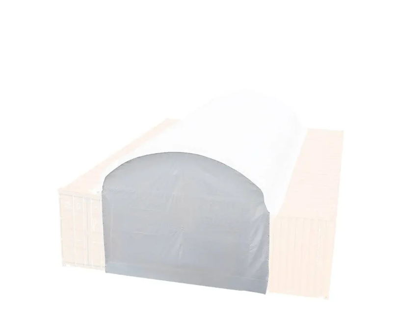 Back End Wall Kit, Compatible with TMG-DT2041CV container shelters installed with the high cube containers (9’6")