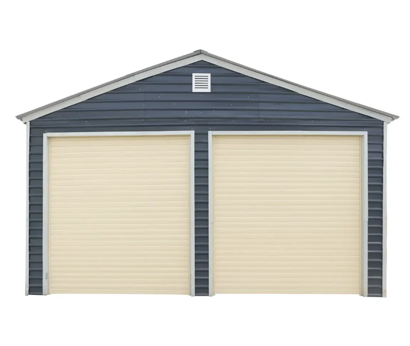 Motorized Twin-Wall Aluminum Roll-Up Door Kit for TMG-MS20 Series Metal Barn Sheds, Remote Control