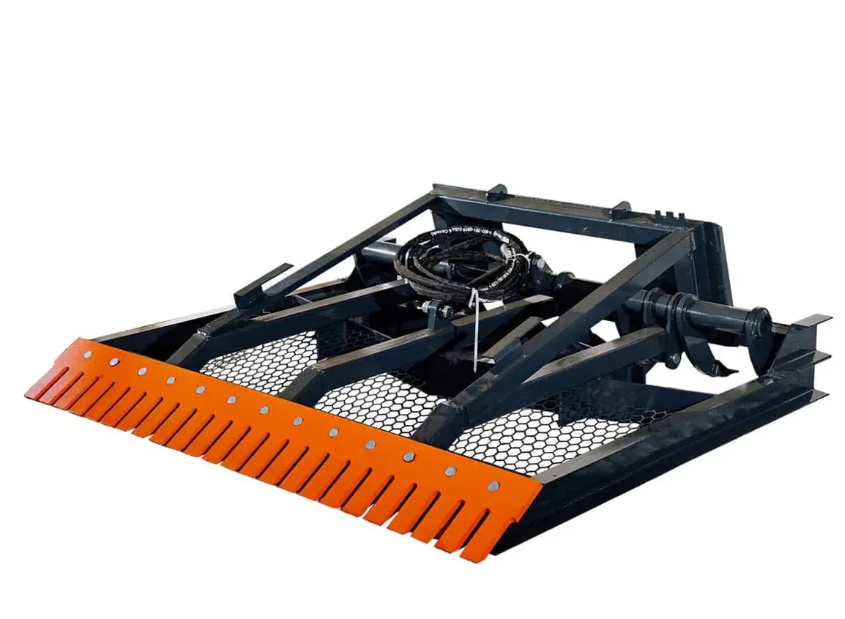 72" Skid Steer Hydraulic Land Plane Scarifier, 8 Hydraulic Adjustable Ripper Teeth, Reversible Planer Comb, Grading, Spreading & Leveling