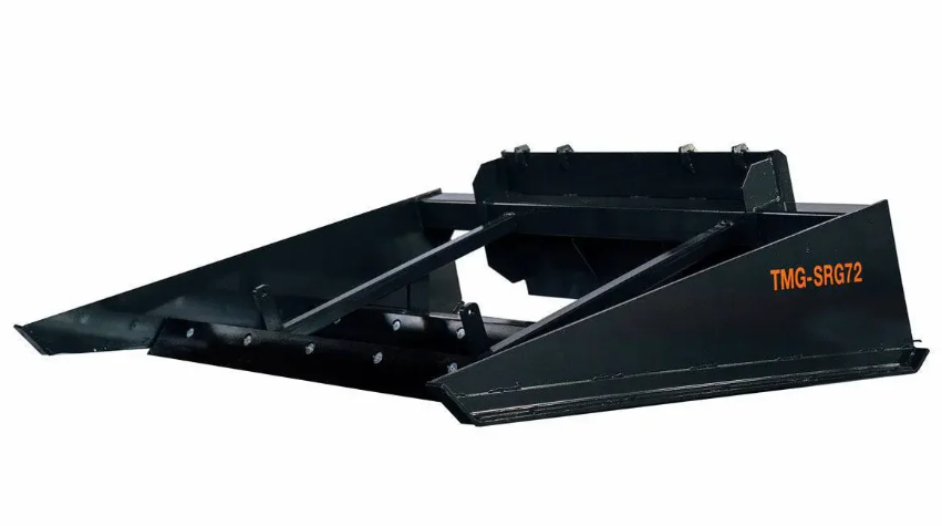 72" Skid Steer Road Grader, Bucket Stops w/Shackle Holes, Forward/Backward Cutting Edges, Grading, Spreading & Leveling