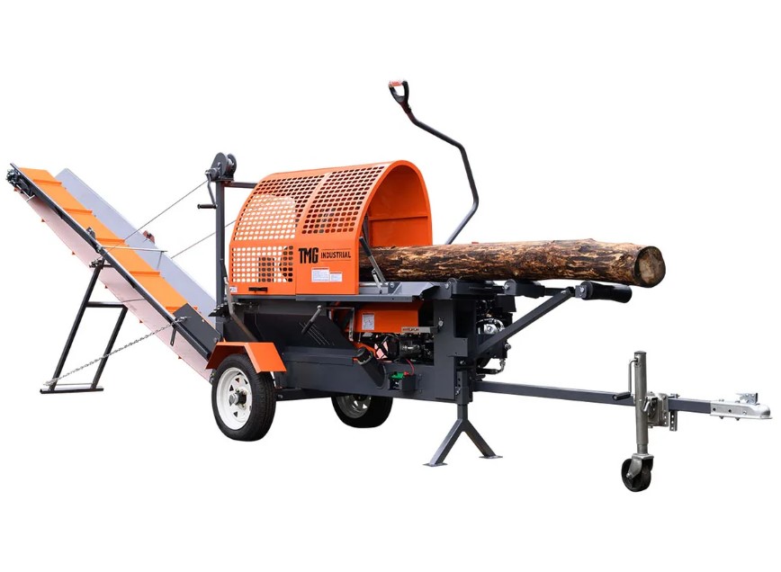 Firewood Processor with Conveyor, 15 HP Gas Engine, 18" STIHL® Chainsaw, ∅15" x 24" Log Capacity