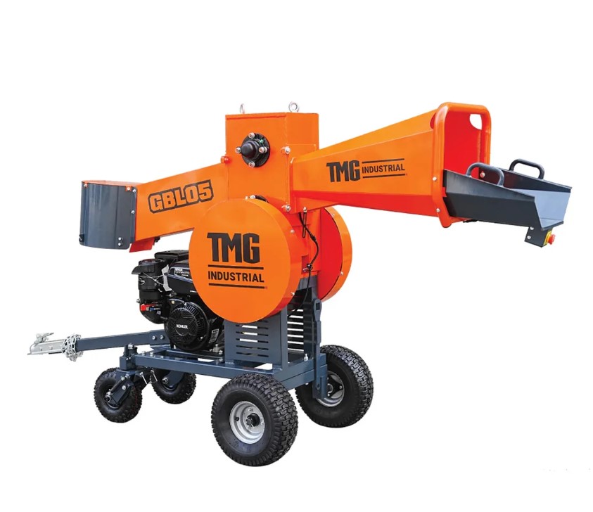 5" Branch Logger, 15 HP KOHLER Gas Engine, Electric/Recoil Start, Dual Drum System, 2" Hitch Tow-Behind
