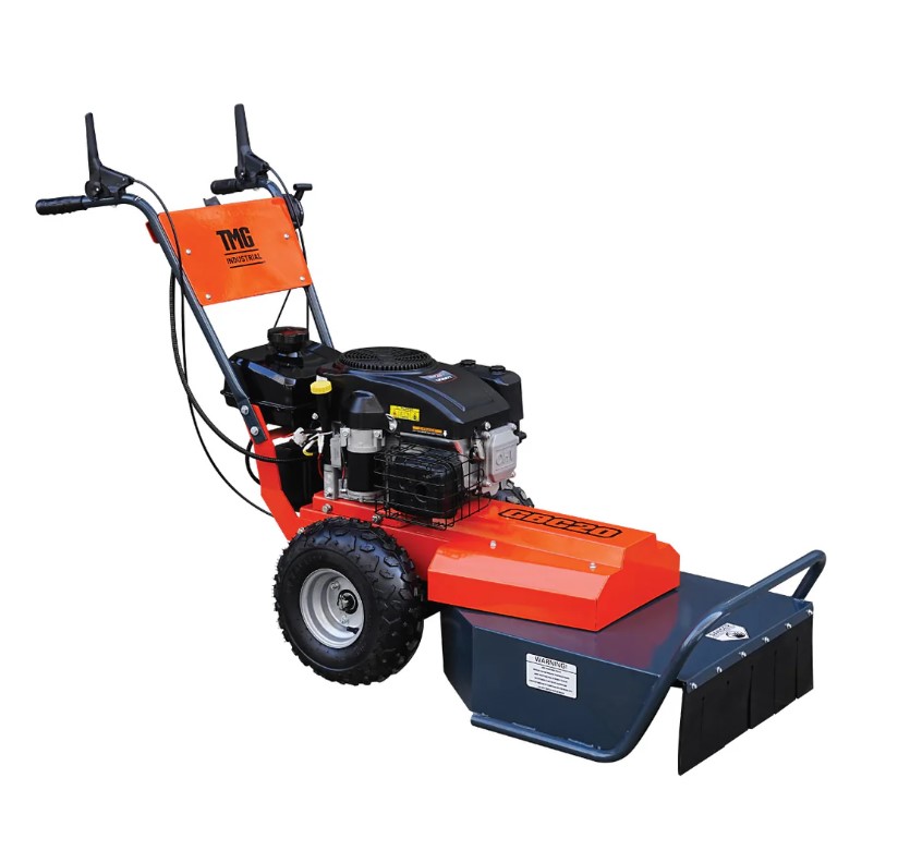 20" Walk-Behind Brush Cutter, 452cc 14 HP Gas Engine, Electric Start, Heavy-Duty Hardened Steel Blade