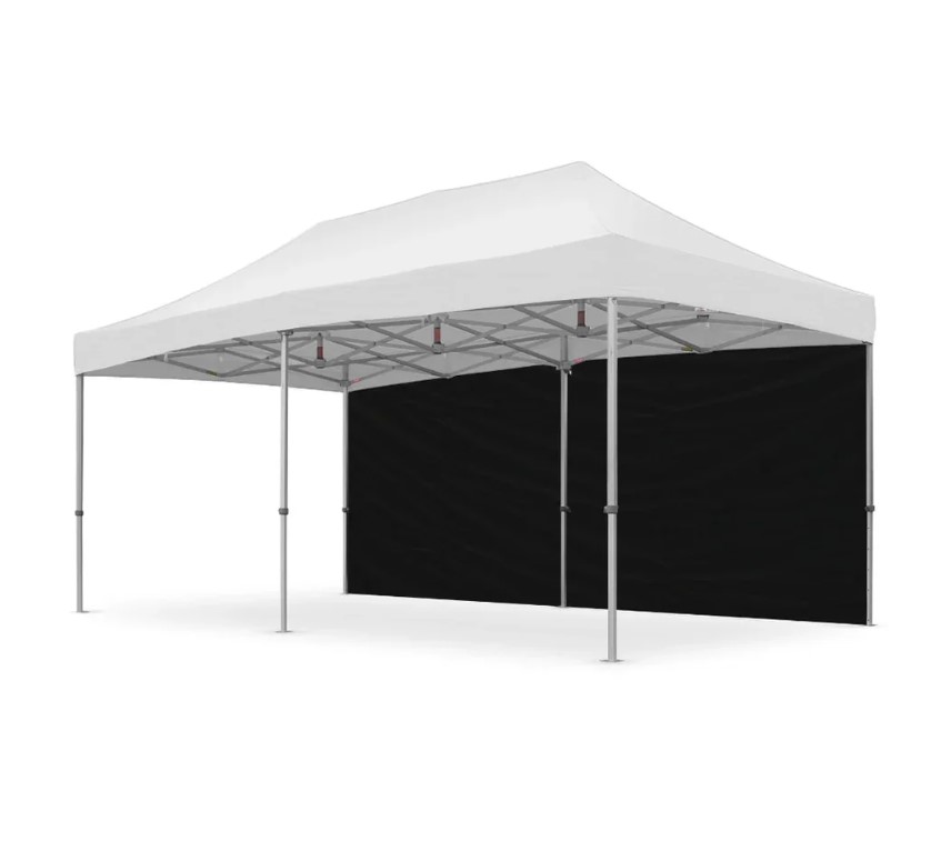 20' Pop-up Tent Canopy Wall (For 10' x 20' Tents Only) - Black