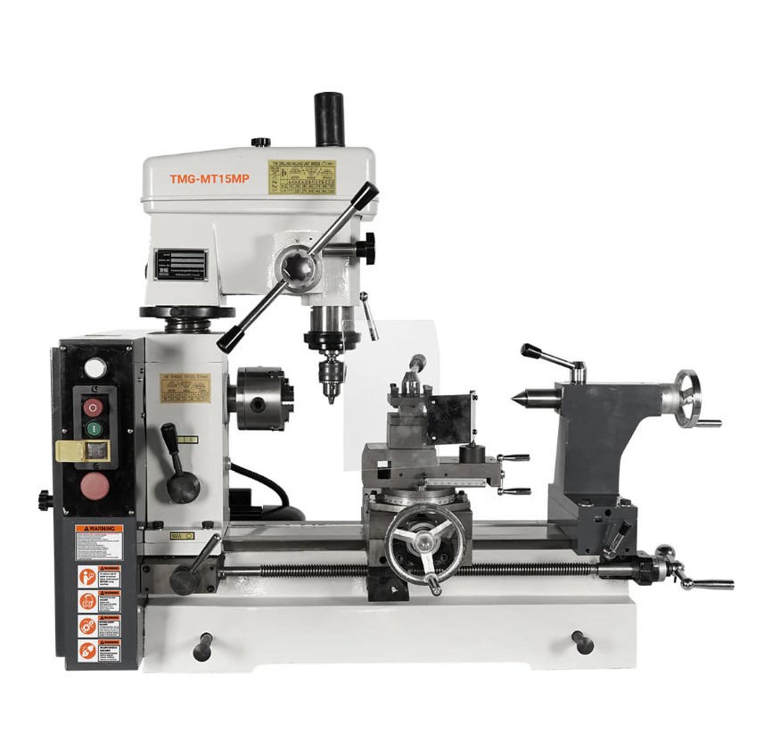Lathe Milling Combo Machine with Metric & Imperial Threading, Turning and Drilling 16" x 15"