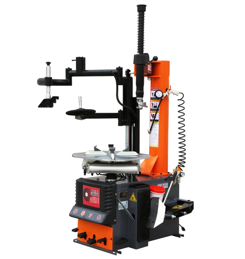 Semi Automatic Tire Changer with Pneumatic Assist Arm, 12" - 24" Rim Clamping, CETL Certified