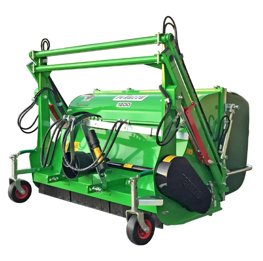 Peruzzo 46" Commercial Flail Collector Mower for 25 to 30 HP Tractors, 6' Hydraulic High Lift, Category 1N, MFR #: Koala Professional 1200, Made in Italy 