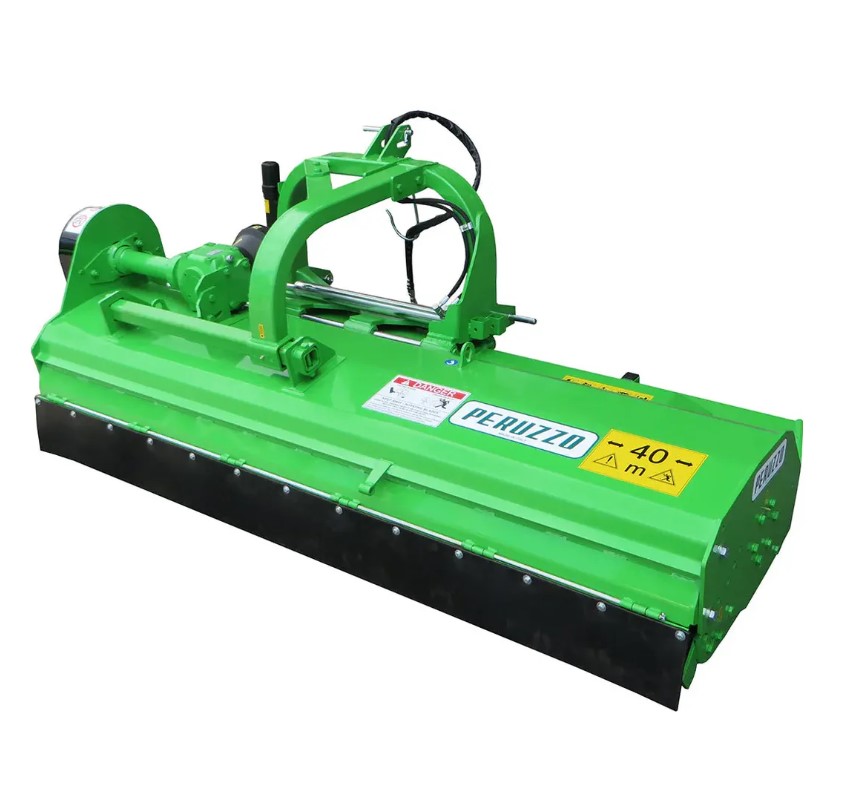 Peruzzo 79" Commercial Offset Rear Mounted Flail Mower for 60-90 HP Tractors, Category 1/2, MFR #: Bull Super 2000, Made in Italy