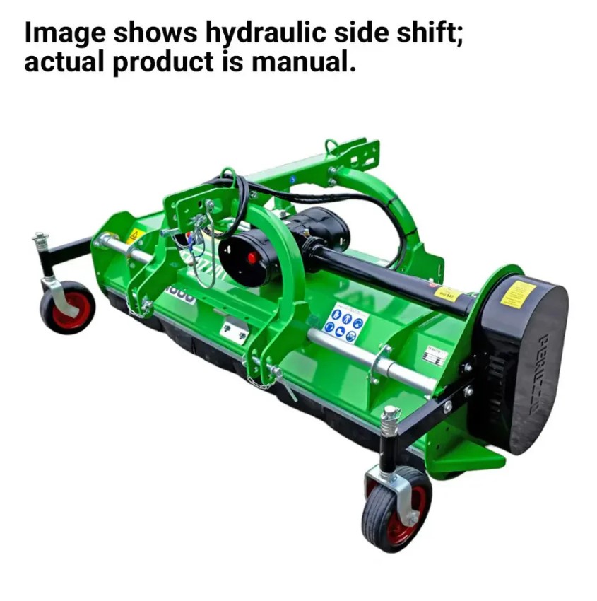 Peruzzo 59" Reversible Front & Rear Mounted Flail Mower for 35-55HP Tractors, MFR#: ELK 1600, Made in Italy