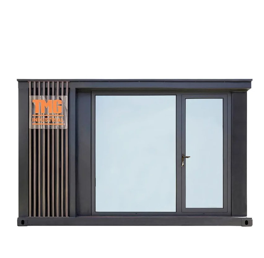 13' Custom Built Steel Container Office, 90 Sq-Ft Working Area, Super Heavy-Duty Galvanized Frame, High-Density Foam Insulation