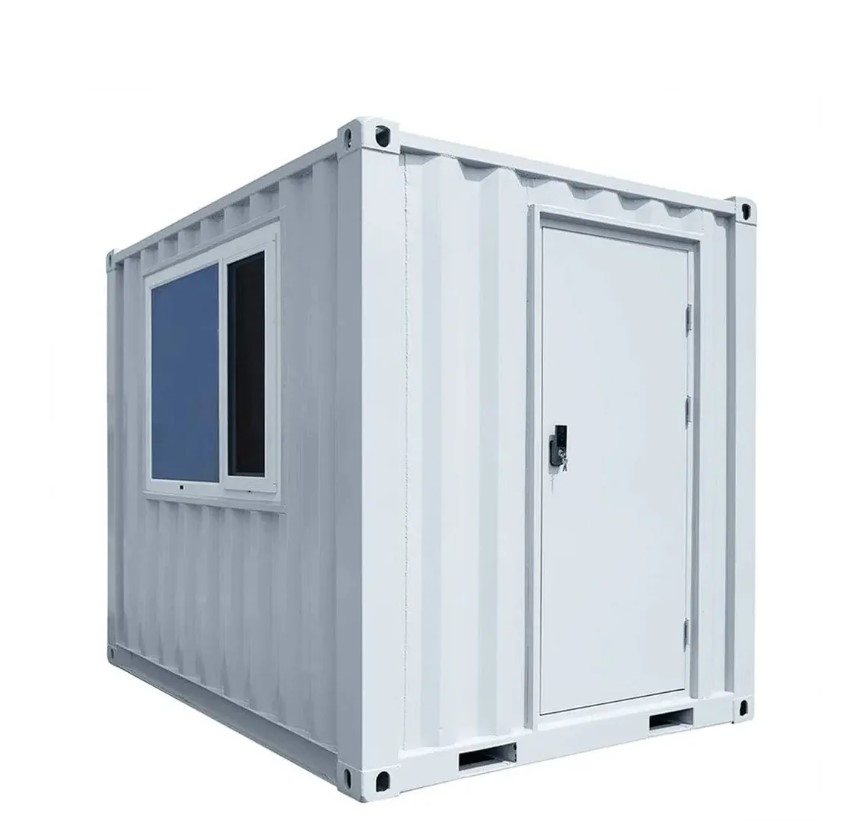 10' Custom Built Steel Container Office, 57 Sq-Ft Working Area, 3 Ergonomic Office Chairs