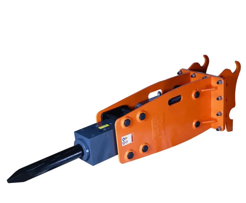 10-15 Ton Quick-Change Hydraulic Breaker, 4'' Moil Point Chisel, 400-700BPM