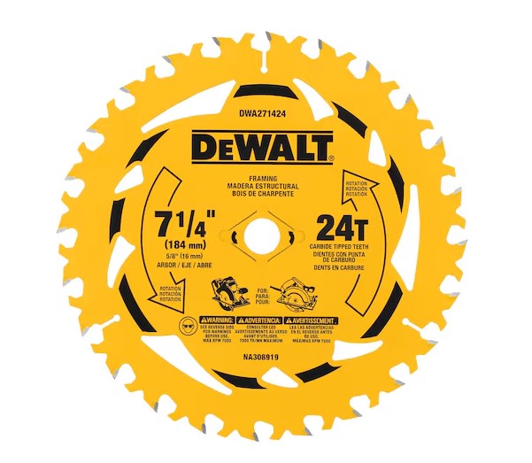 7-1/4 in. 24T Circular Saw Blade - 10 Pack