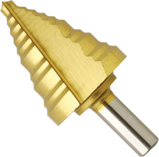 1/4 In. to 1-3/8 In. Titanium-Coated Step Drill Bit