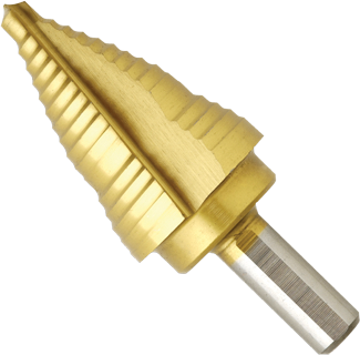 1/4 In. to 7/8 In. Titanium-Coated Step Drill Bit