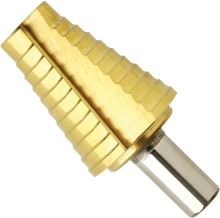 13/16 In. to 1-3/8 In. Titanium-Coated Step Drill Bit