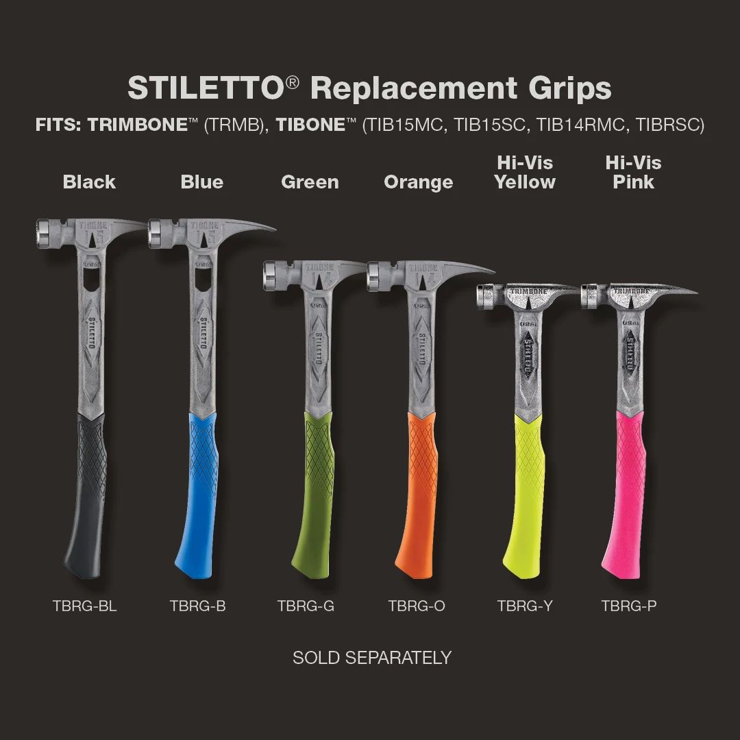Stiletto TRIMBONE Titanium Finish Hammer Replacement Grip