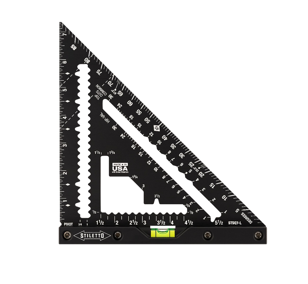 Stiletto 7” Carpenter’s Square with Level