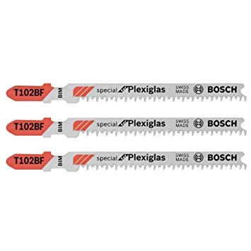3 Pc. 2-5/8 In. 13 TPI Clean for Plexiglas Bi-Metal Jig Saw Blades