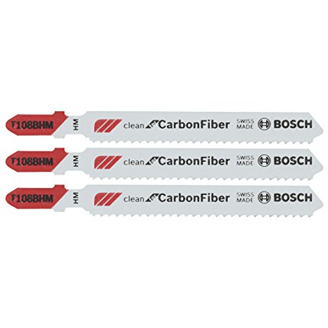 3 Pc. 2-5/8 In. 12 TPI Clean for Carbon Fiber Carbide Strip Jig Saw Blade