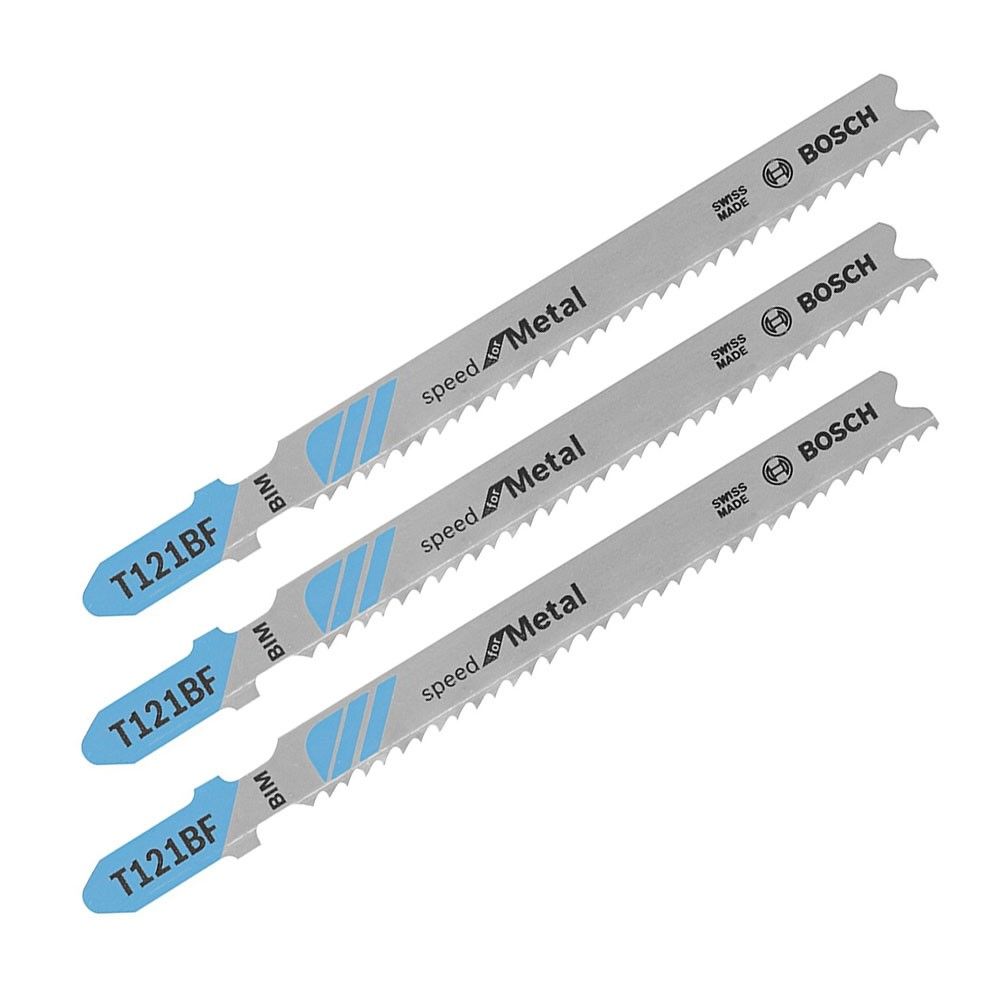 3 pc. 3-5/8 In. 12 TPI Speed for Metal T-Shank Jig Saw Blades