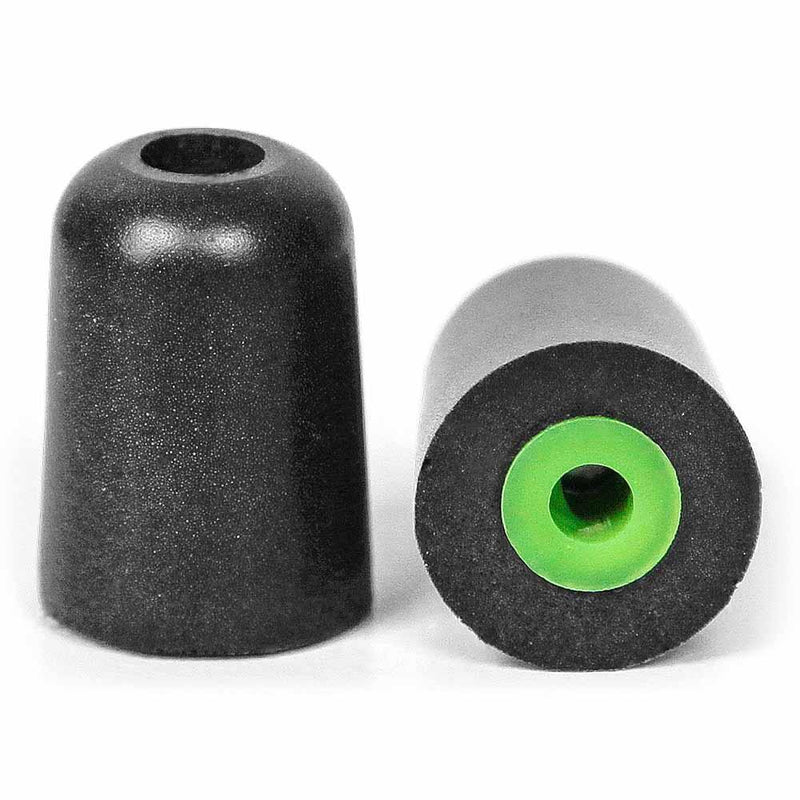 TRILOGY Replacement Foam Ear Tips (5 pairs/pack) - Small Size (Green Core)