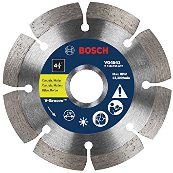4-1/2 In. Segmented Rim V-Groove Diamond Blade for Universal Rough Cuts