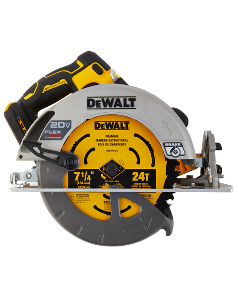 20V MAX* 7-1/4 IN. BRUSHLESS CORDLESS CIRCULAR SAW WITH FLEXVOLT ADVANTAGE™ (TOOL ONLY)