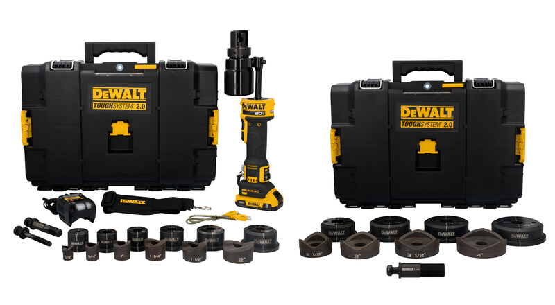 20V MAX* Hydraulic Knockout Tool Kit with 1/2'' - 4'' Punches and Dies